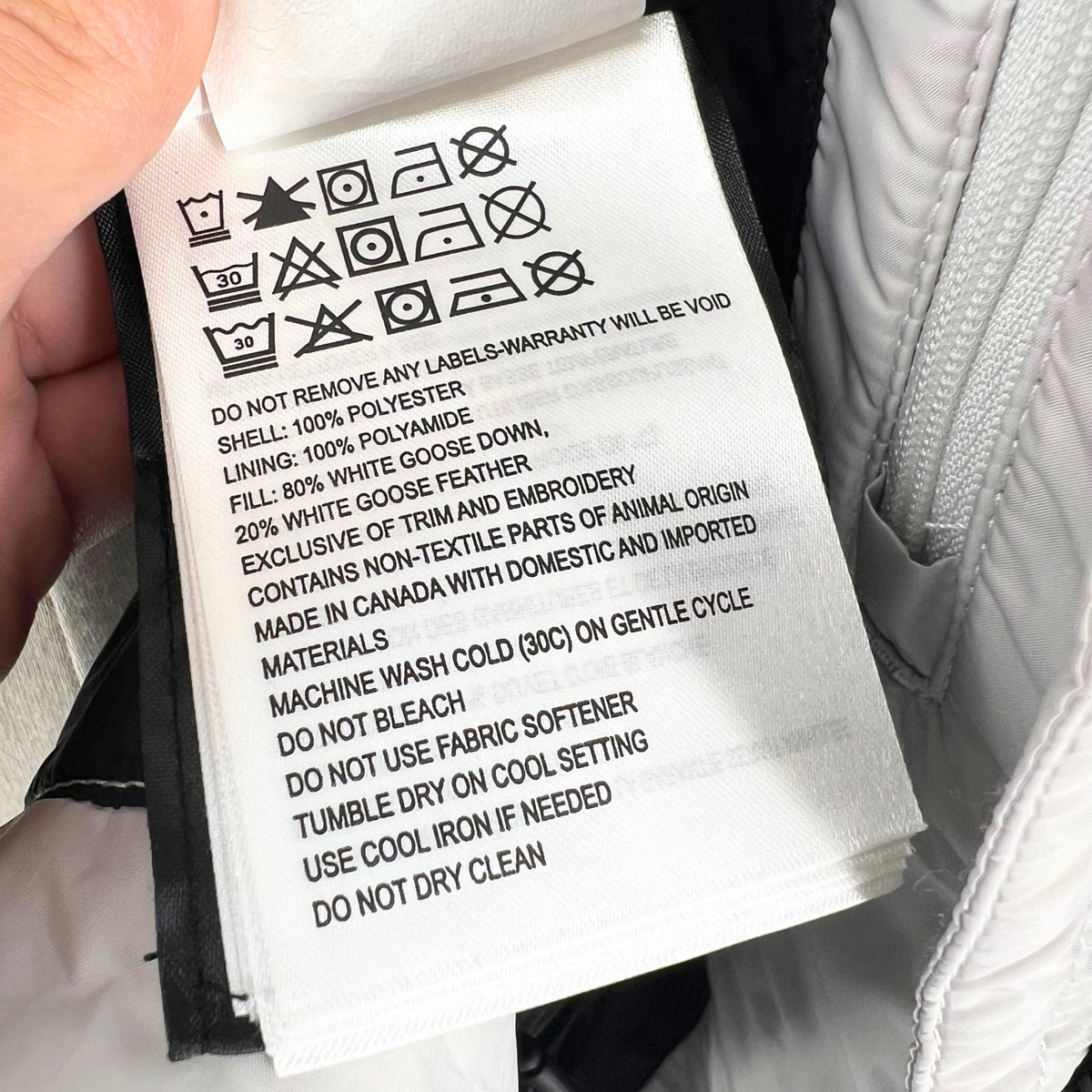 Canada Goose Light Grey Puffer