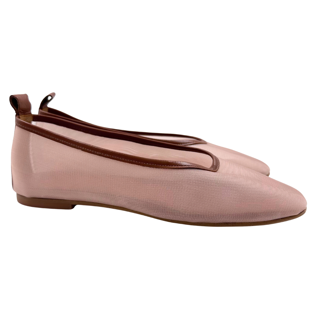 Freda Salvador 7 Tan Mesh Flats