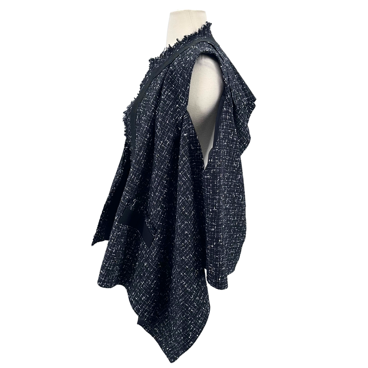 Sacai Black/white Poncho