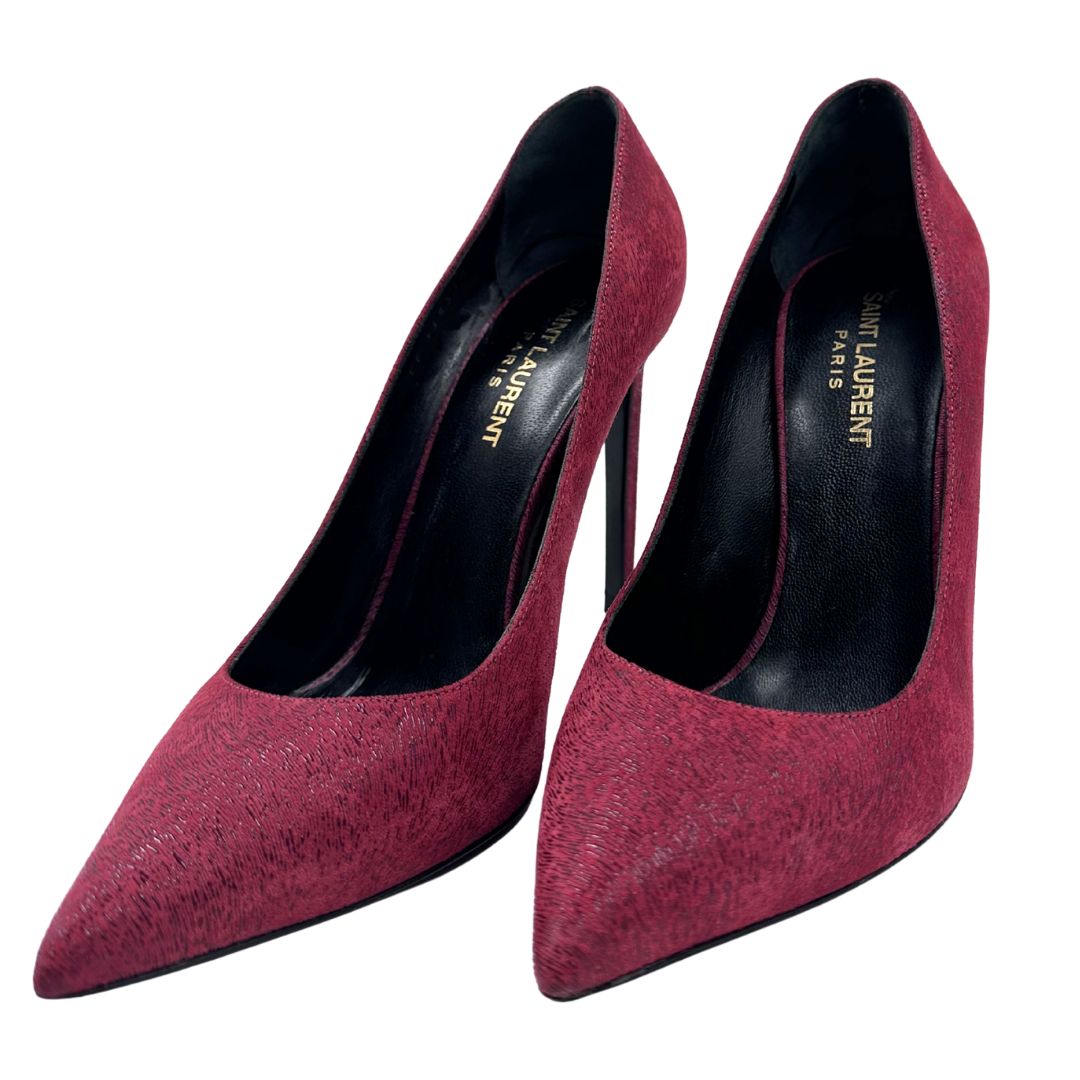 Saint Laurent Skinny 105 38 Red Pumps
