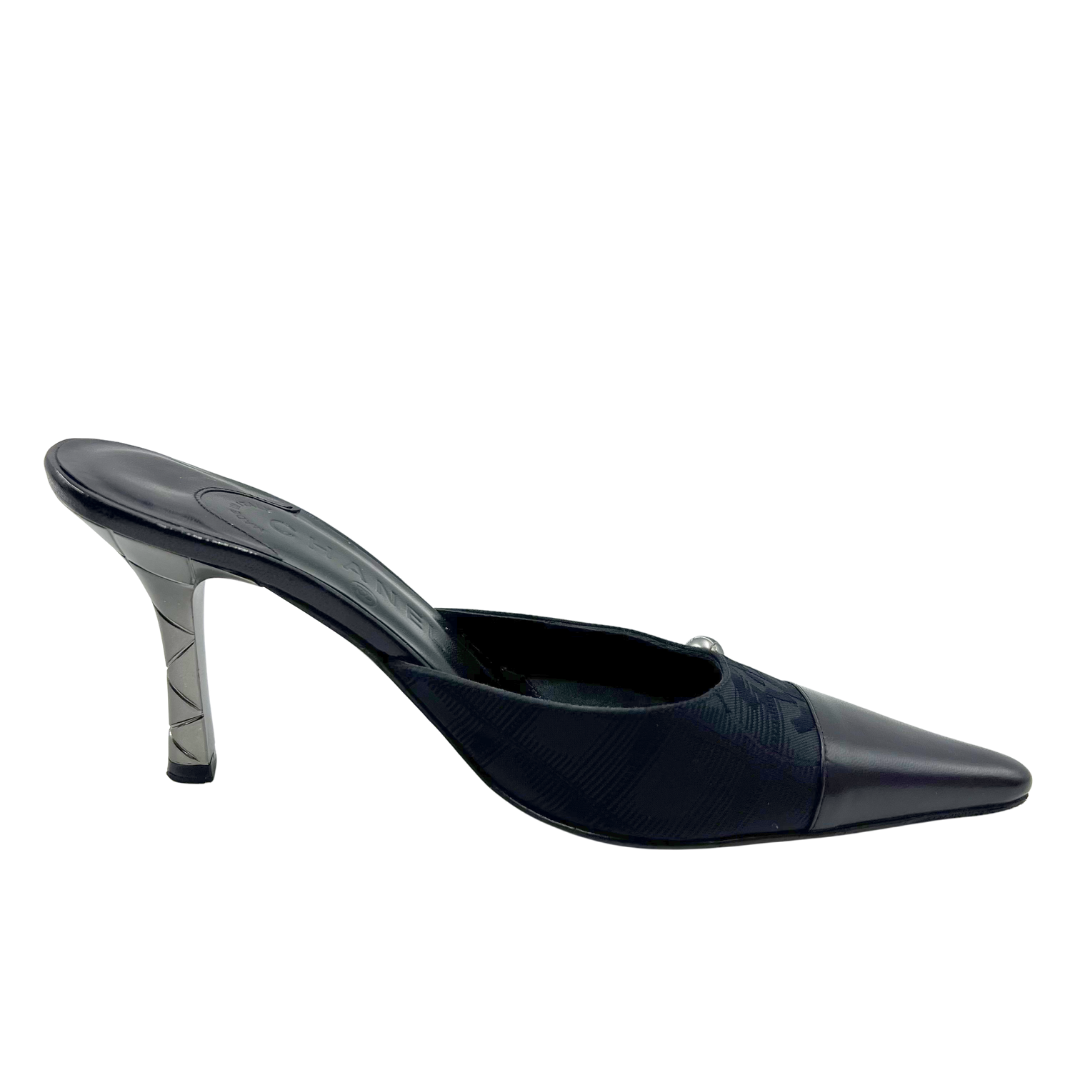 Chanel 36.5 Black Heels