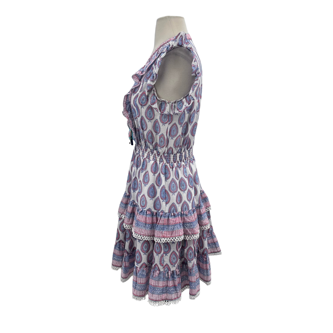 bell by alicia bell White/Blue/Red Dress