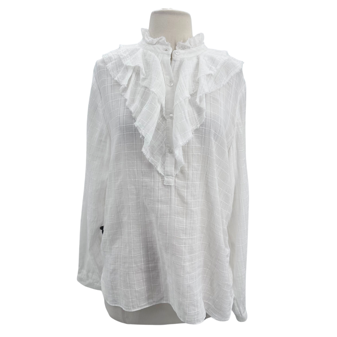 Zara White Blouse