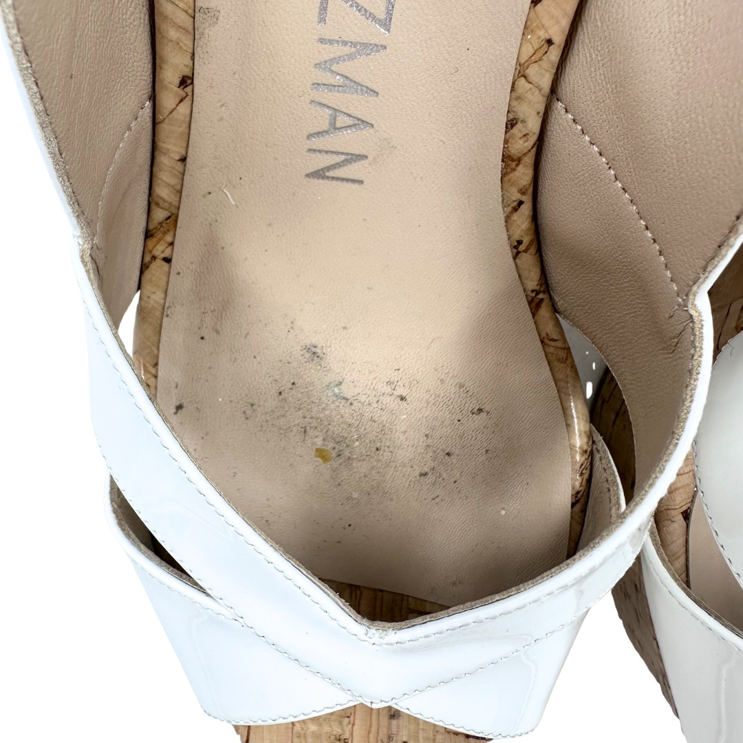 Stuart Weitzman 8 Cream Sandals