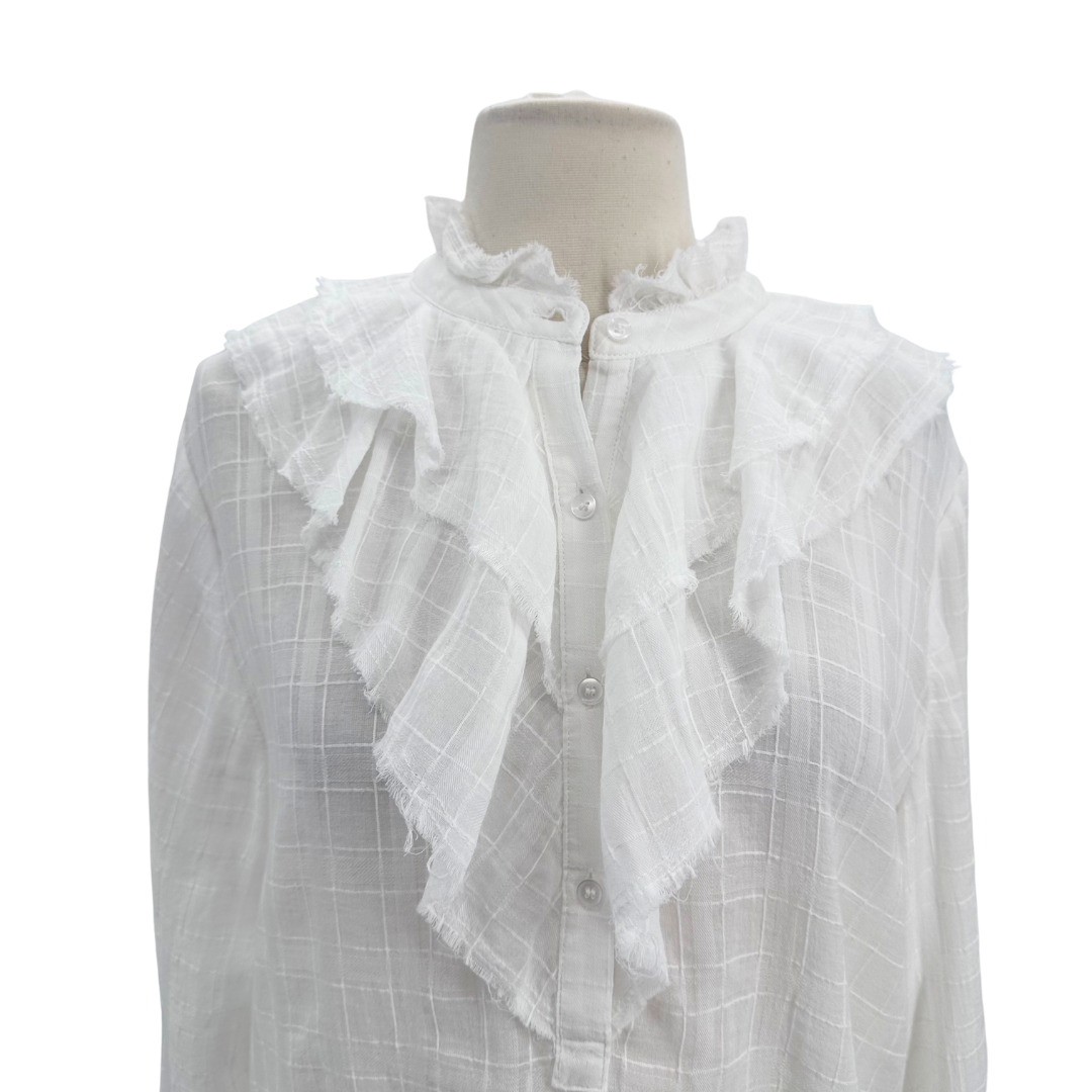 Zara White Blouse