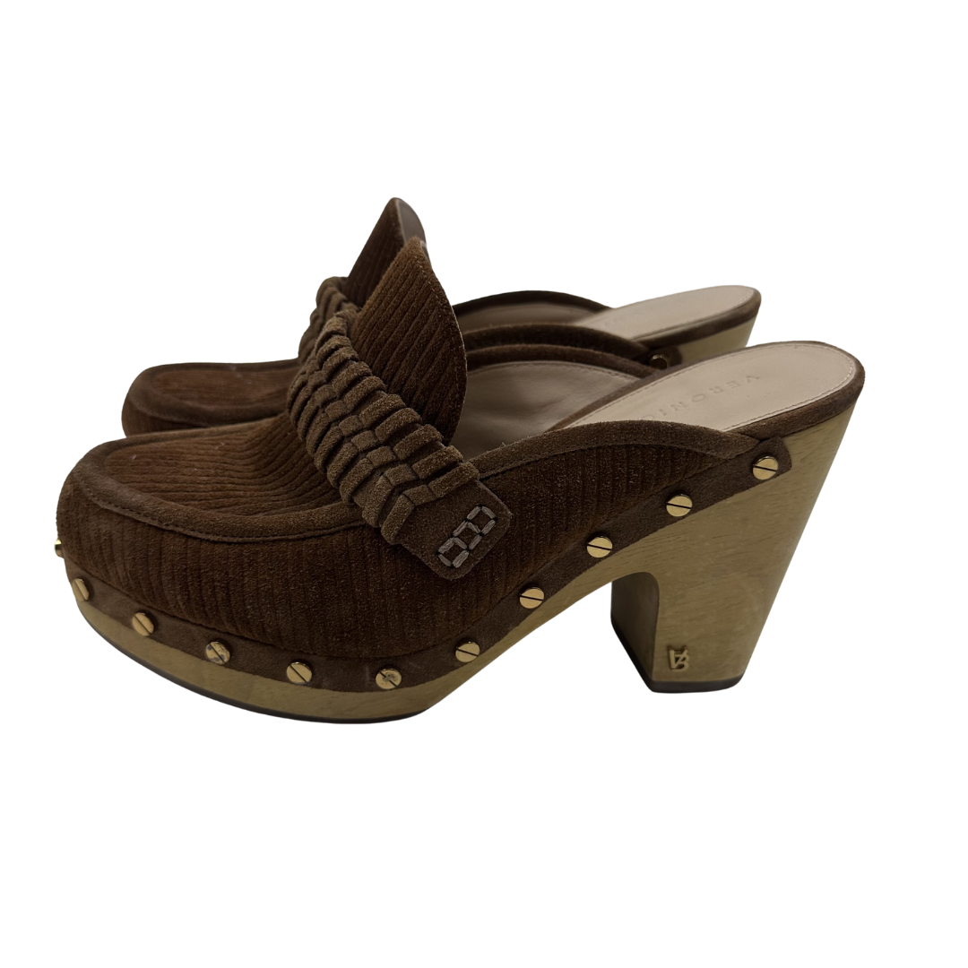 Veronica Beard 6.5 Brown Delia Clogs