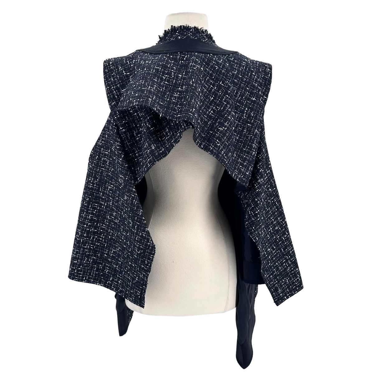 Sacai Black/white Poncho