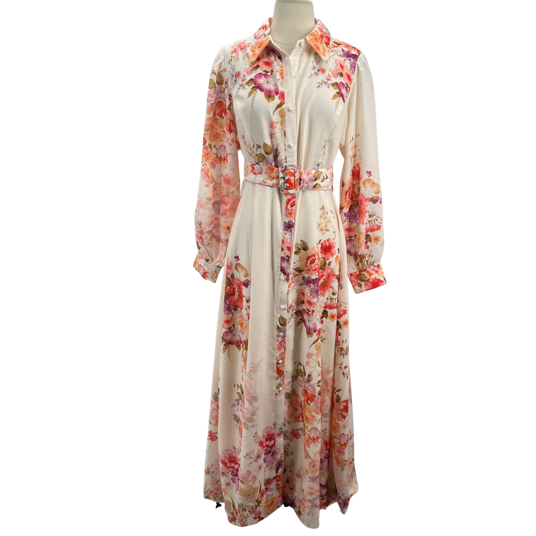 Avara Cream/Multi Dress