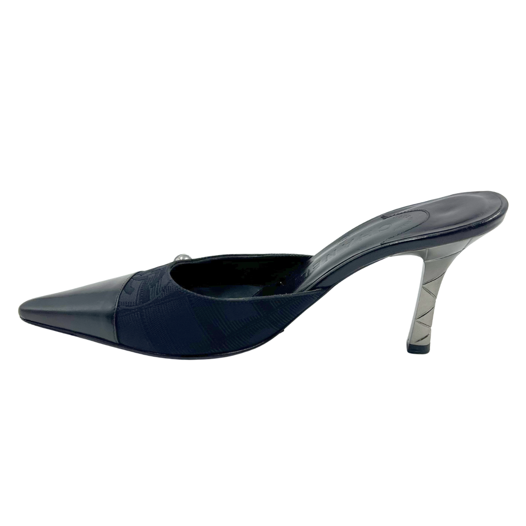 Chanel 36.5 Black Heels