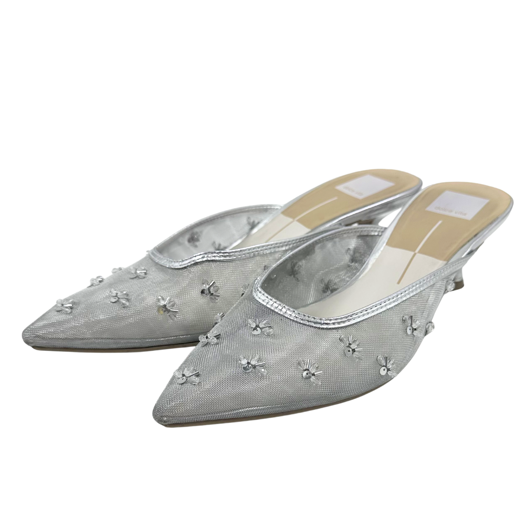Dolce Vita 9 Silver Mules