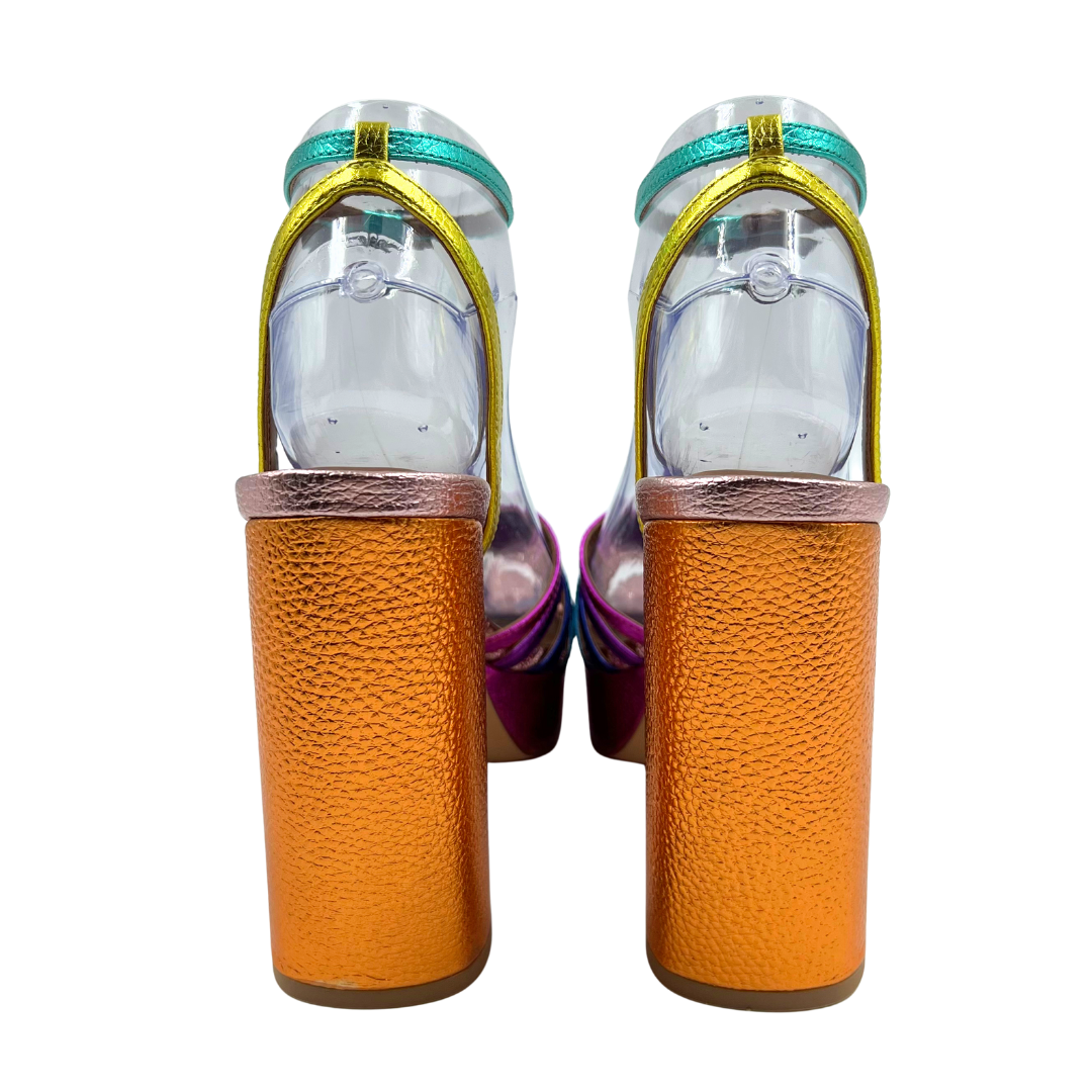 Kurt Geiger 7.5 Multi-Color Leather Heels