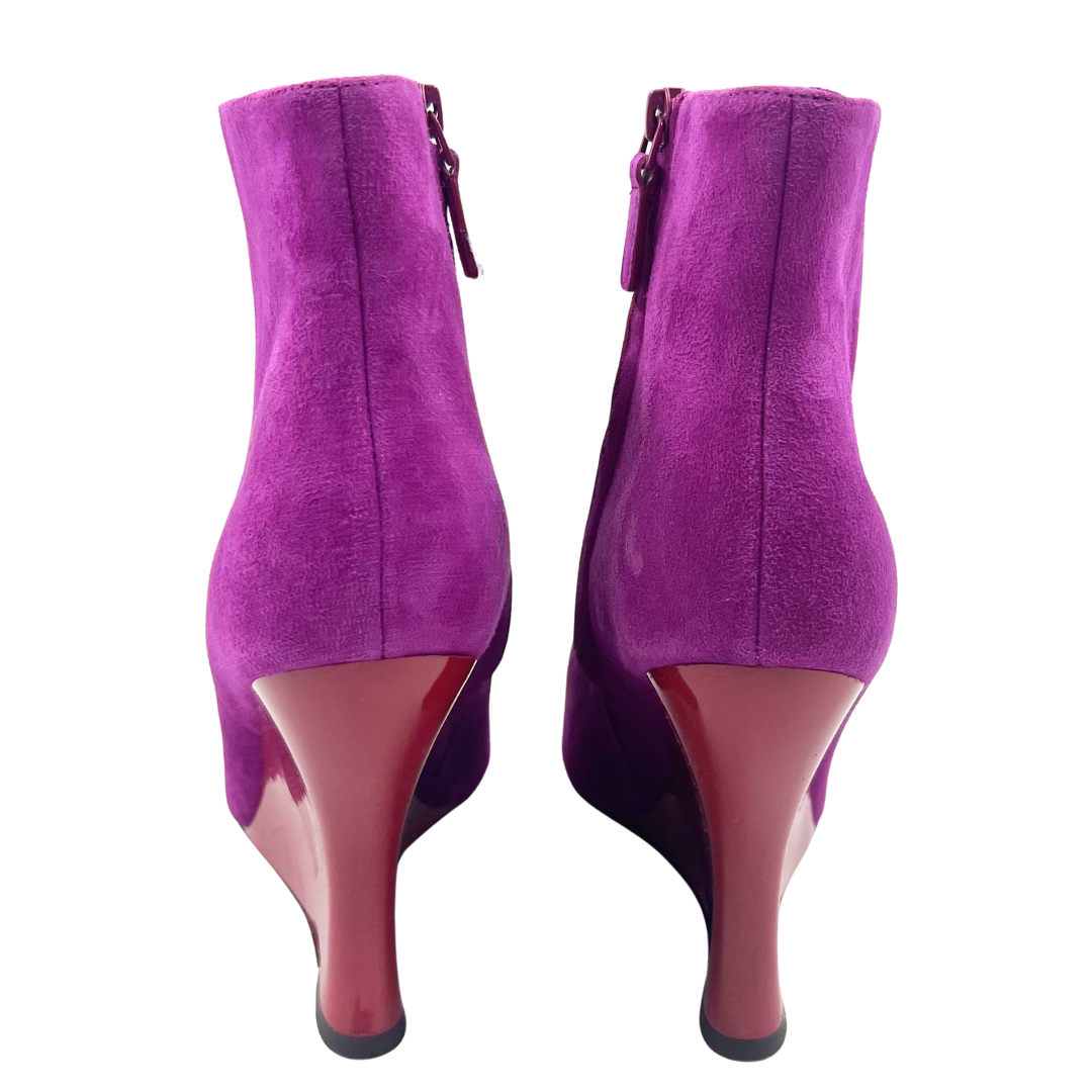 Tory Burch 10 Fuchsia Booties