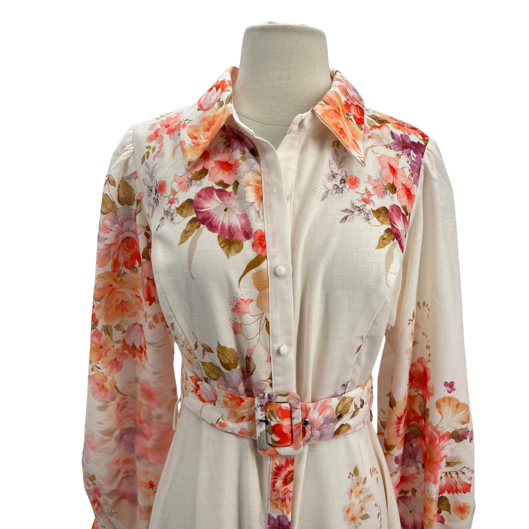 Avara Cream/Multi Dress