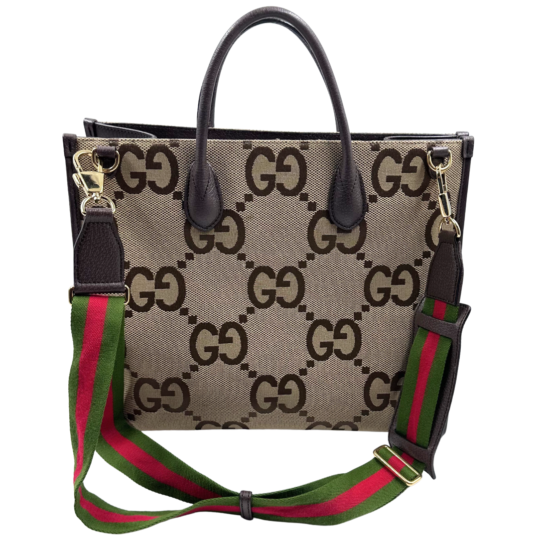 Gucci Jumbo GG Web Tote