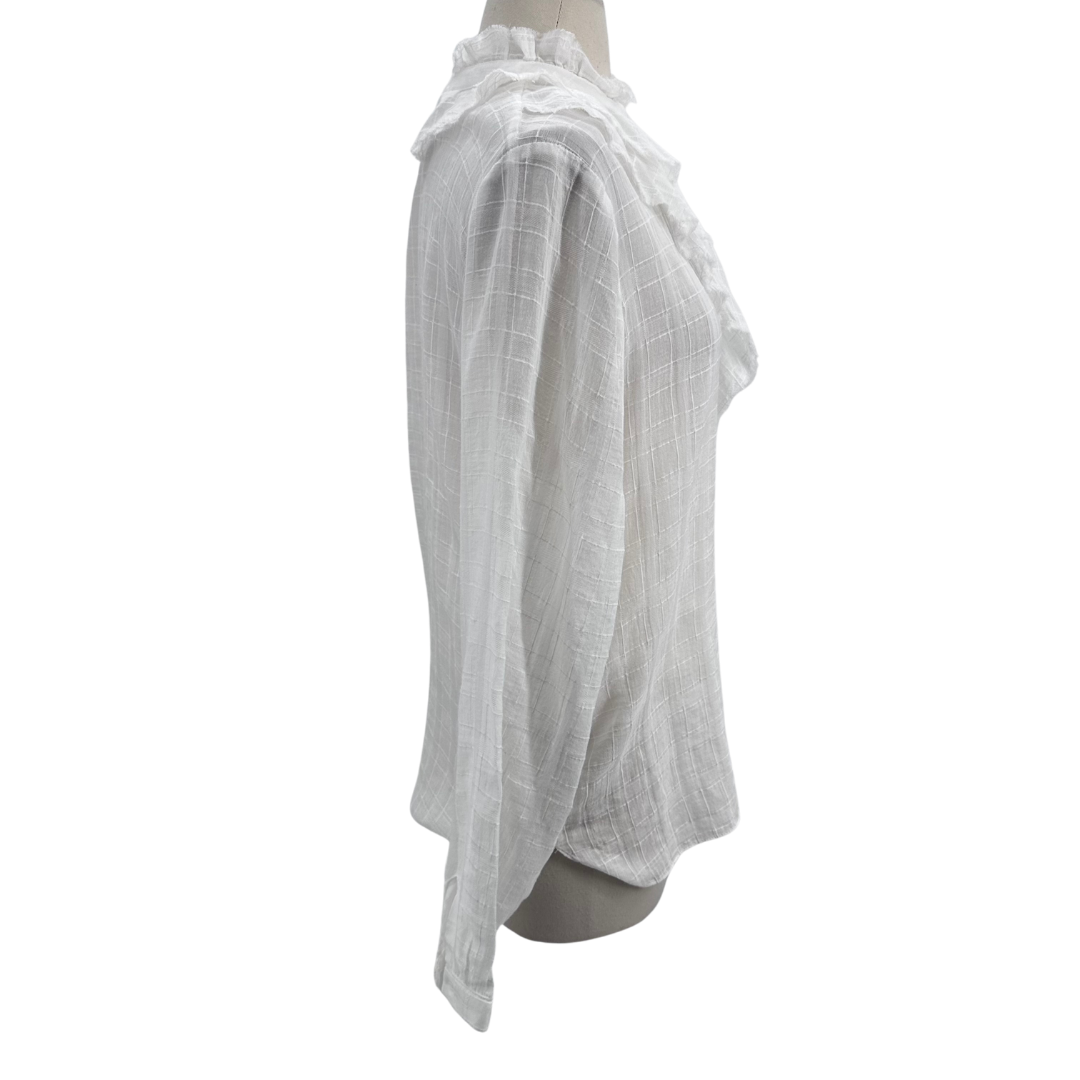 Zara White Blouse