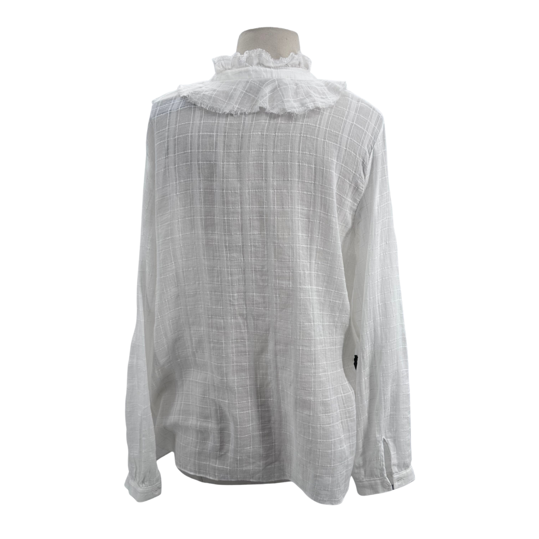 Zara White Blouse