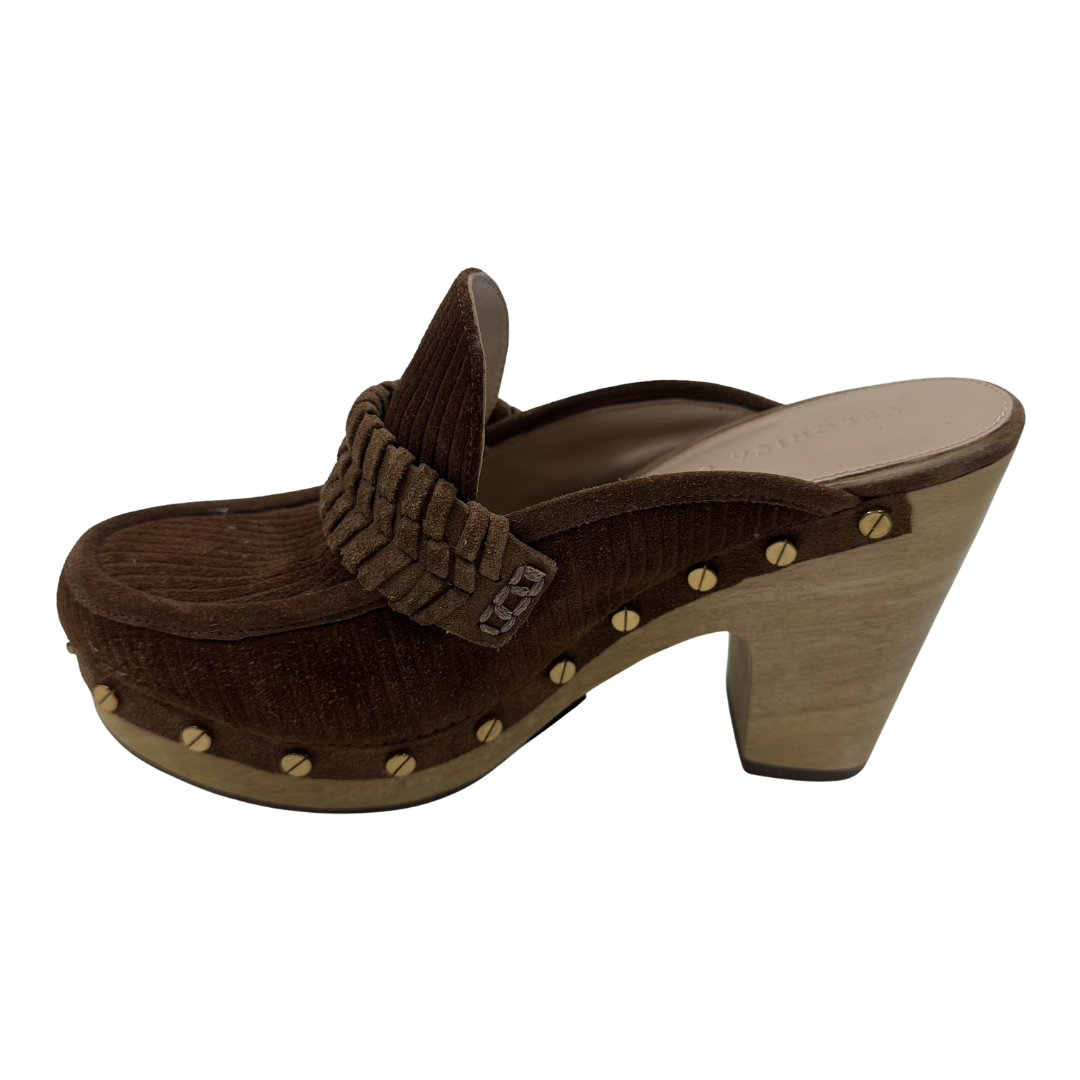 Veronica Beard 6.5 Brown Delia Clogs