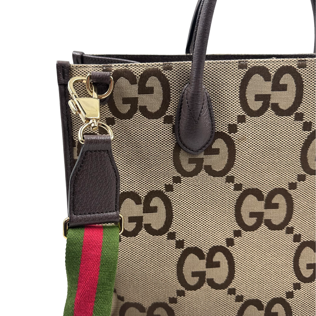 Gucci Jumbo GG Web Tote