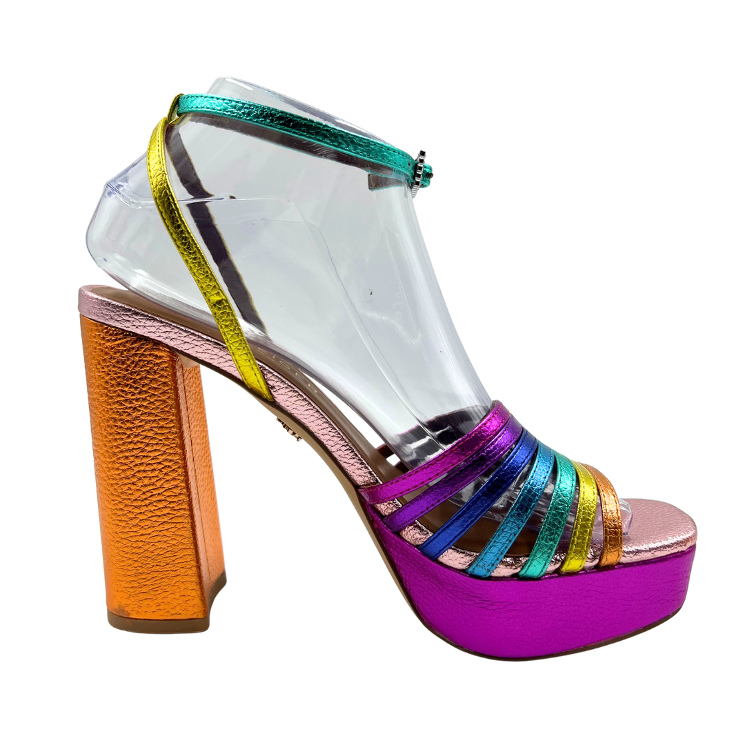 Kurt Geiger 7.5 Multi-Color Leather Heels