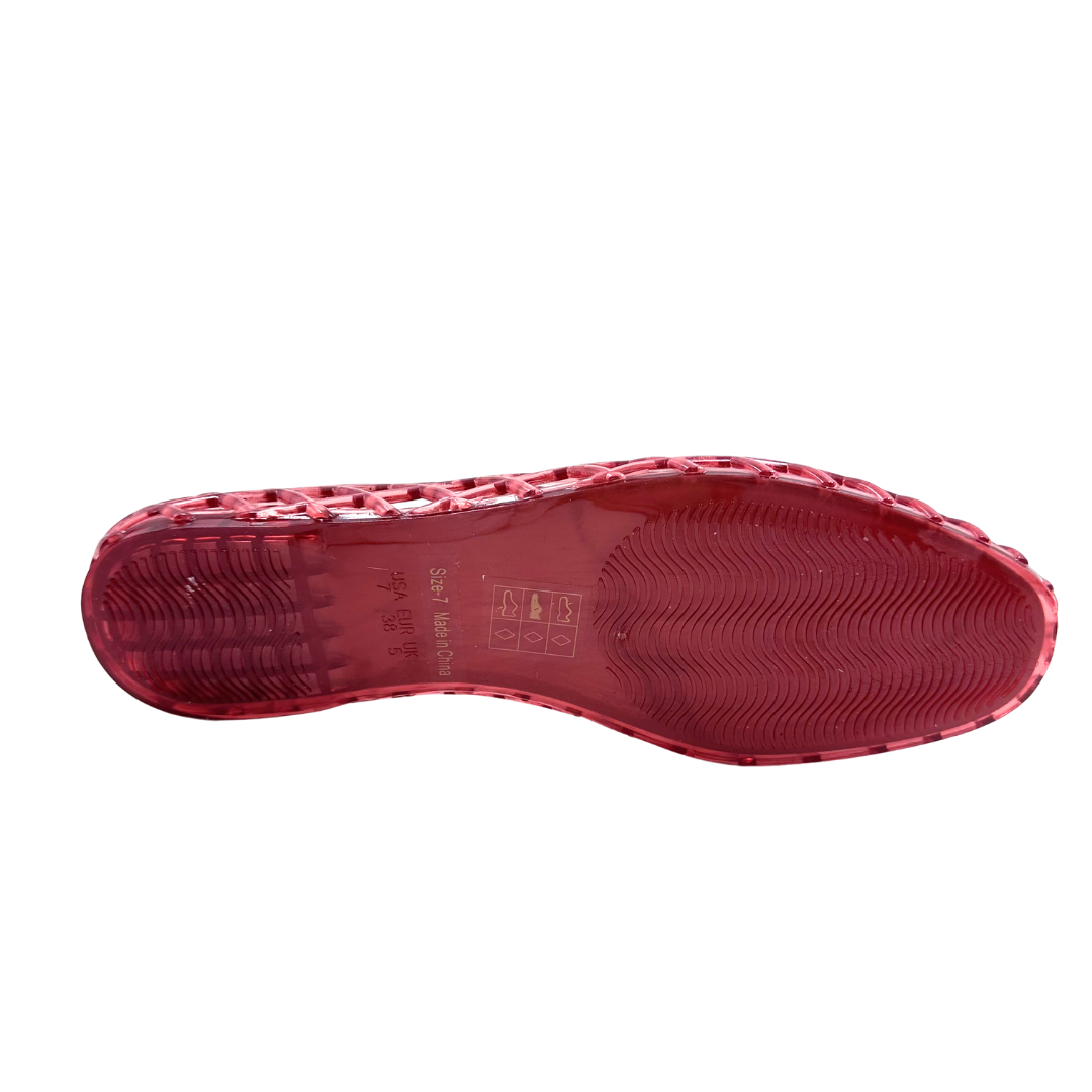 Dolce Vita 7 Red Jelly Flats