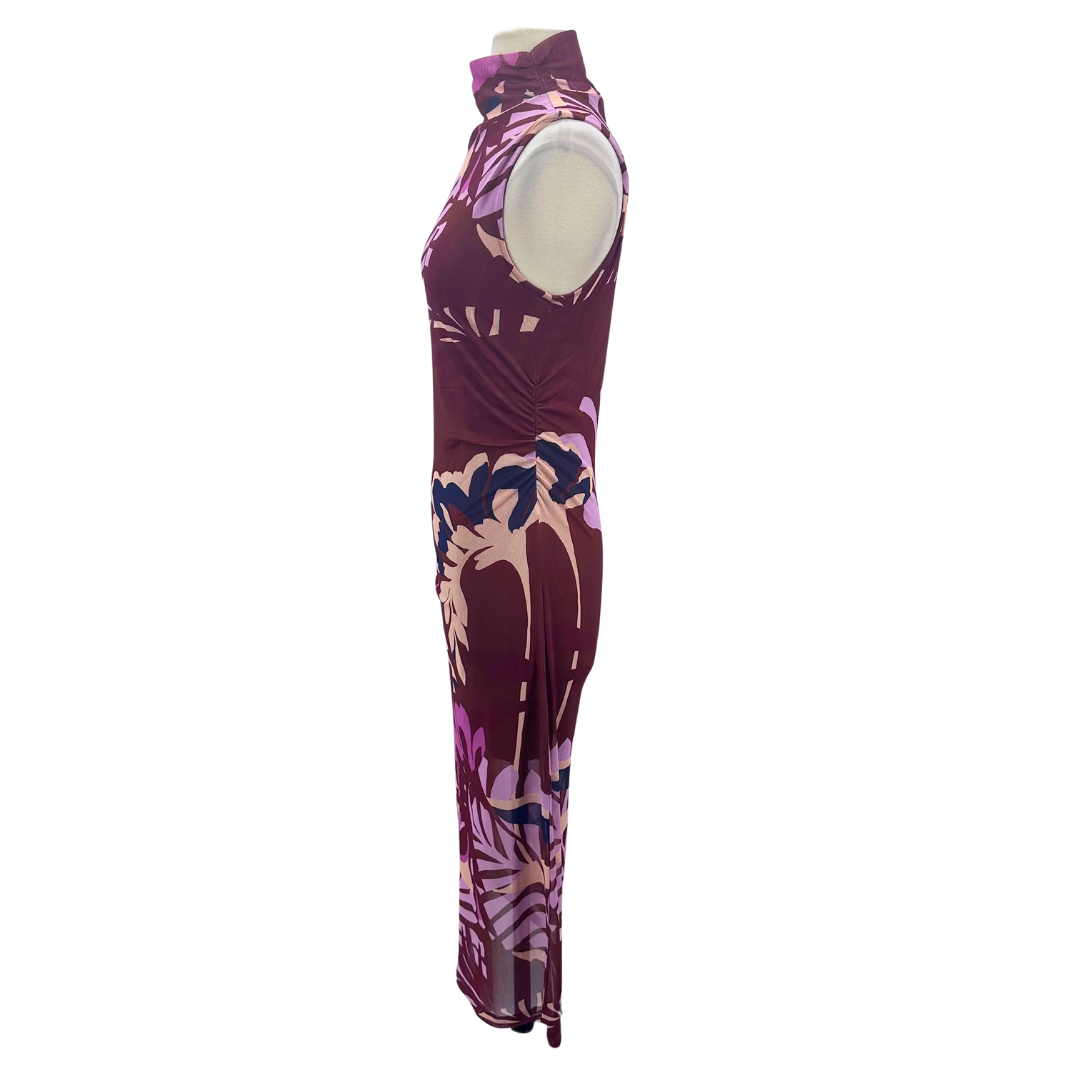 Sanctuary Brown Floral Maxi Dress