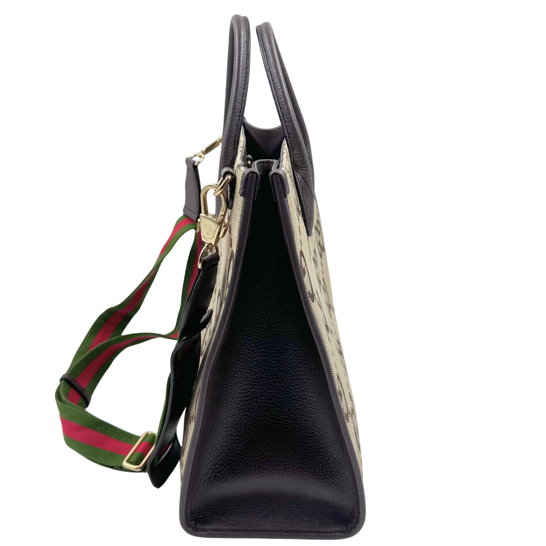 Gucci Jumbo GG Web Tote