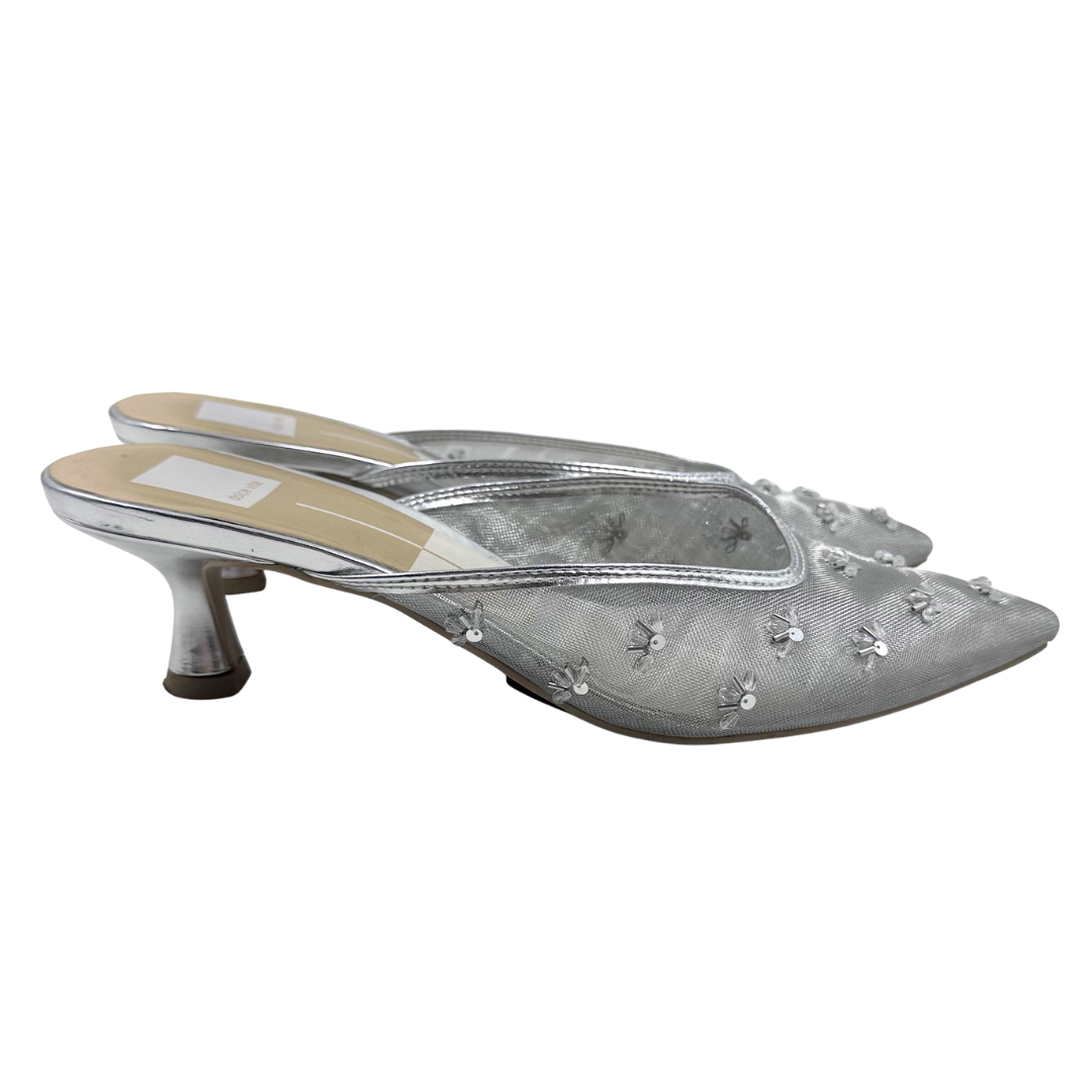 Dolce Vita 9 Silver Mules