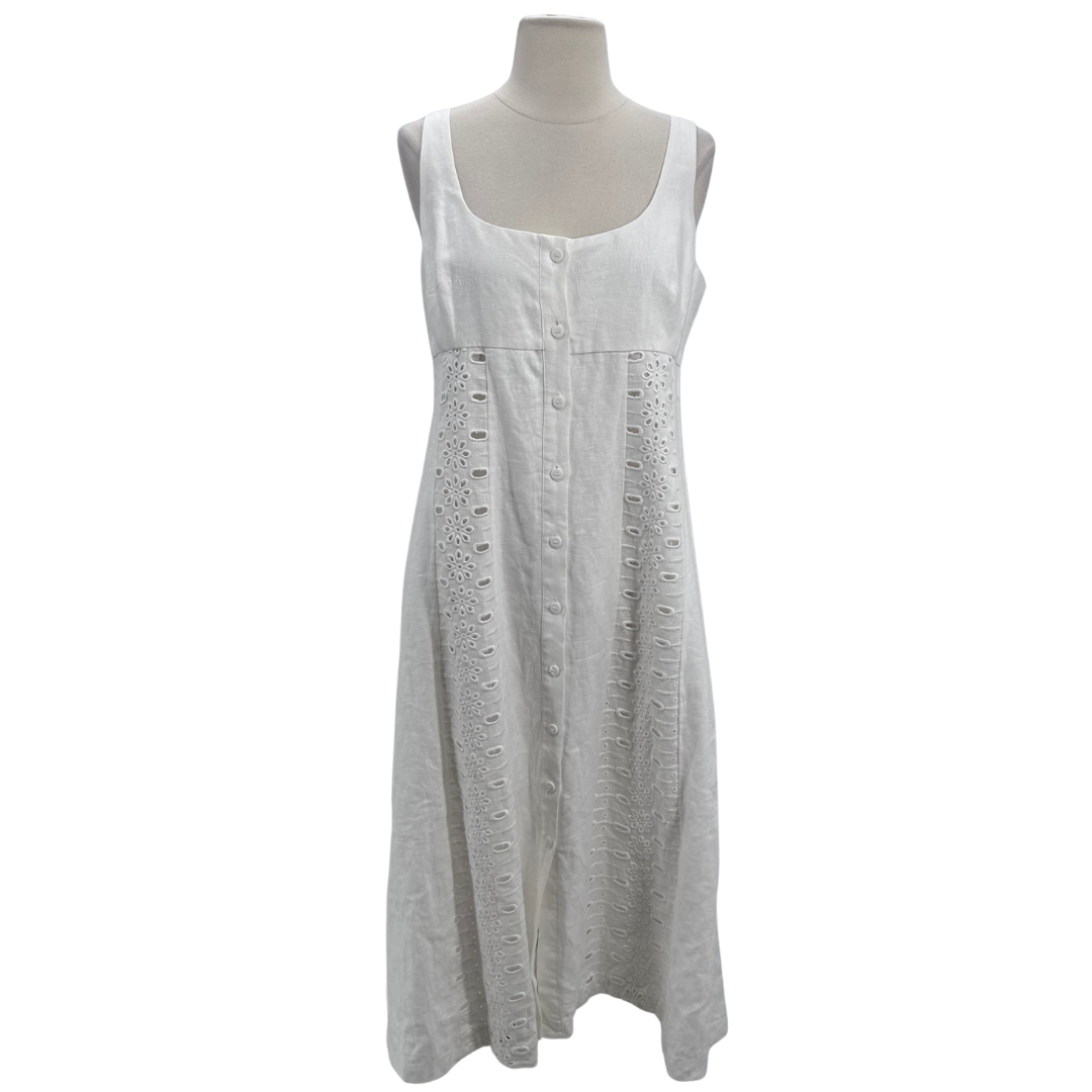 Reiss White Midi Dress