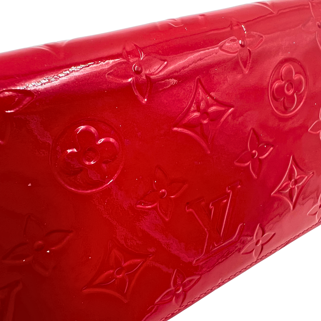 Louis Vuitton Monogram Vernis Vernis Patent Leather Zippy Wallet