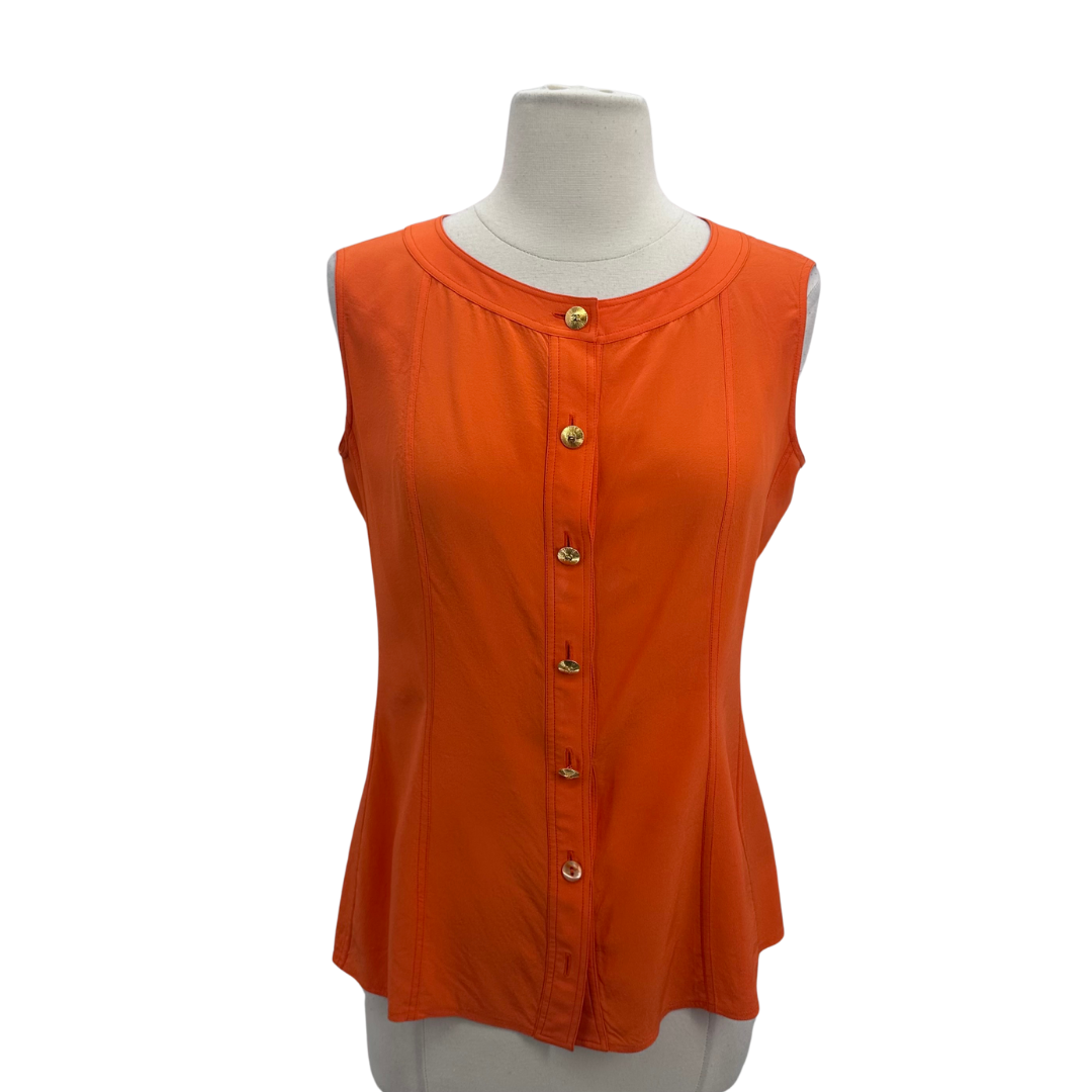 Chanel Orange Blouse