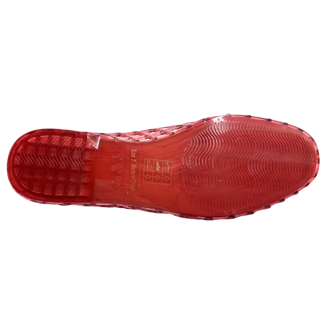 Dolce Vita 7 Red Jelly Flats
