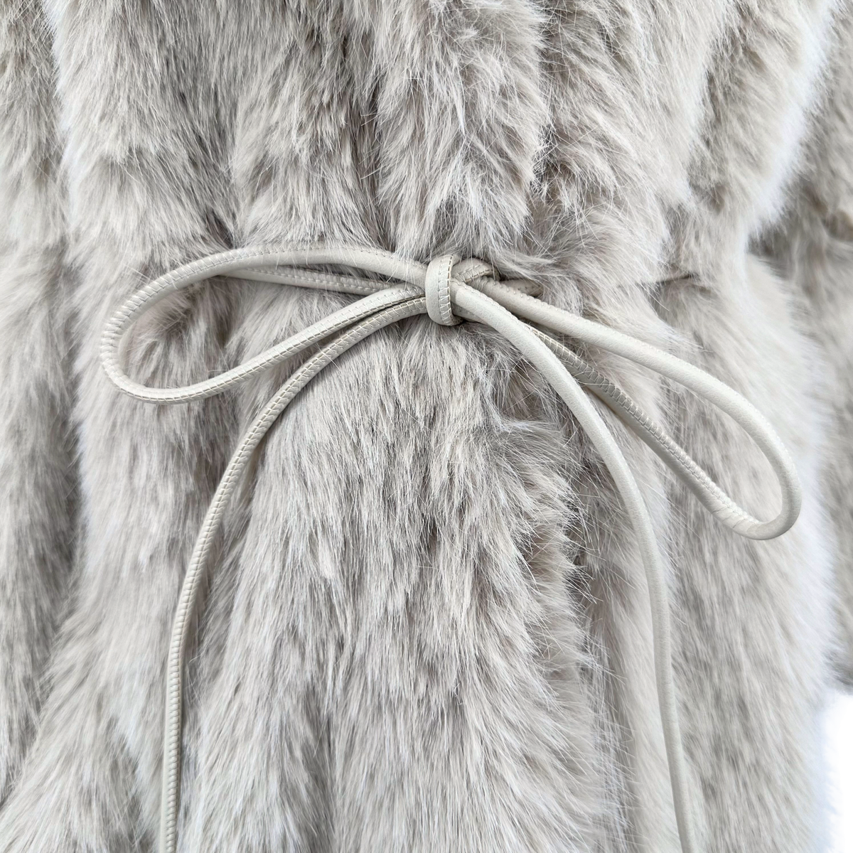 Banana Republic Grey Faux Fur