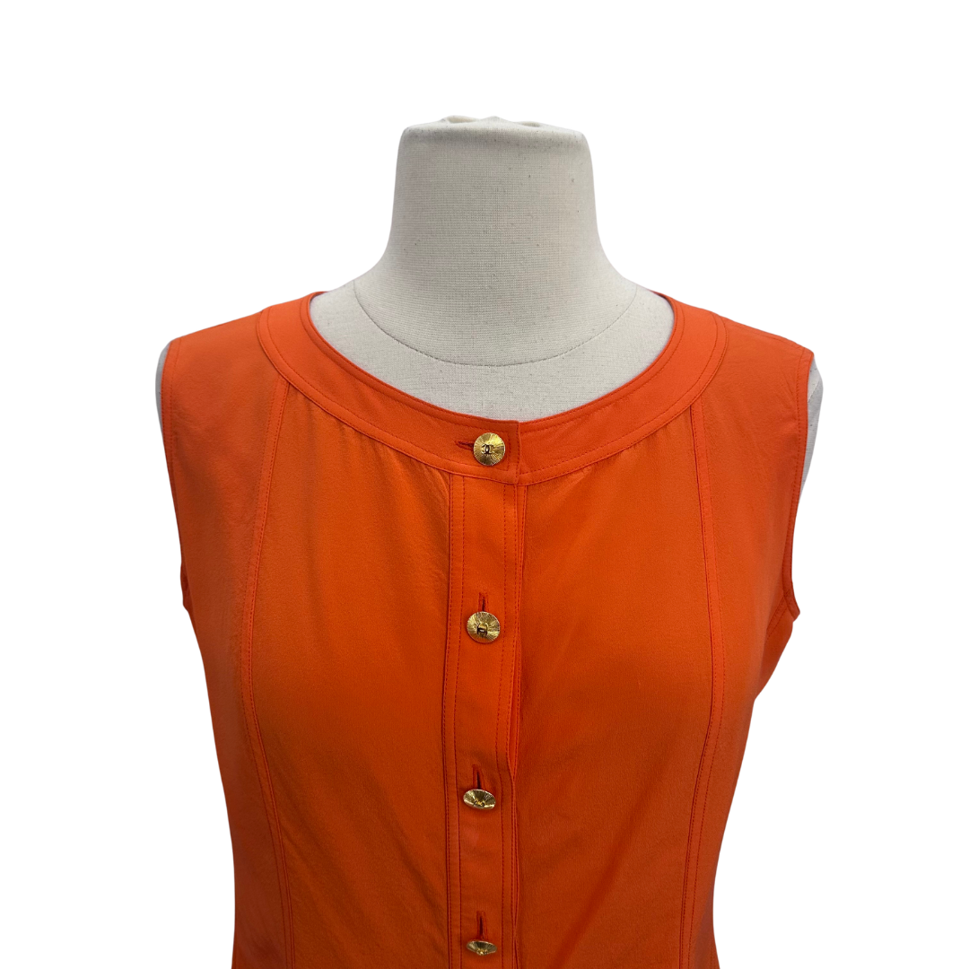 Chanel Orange Blouse