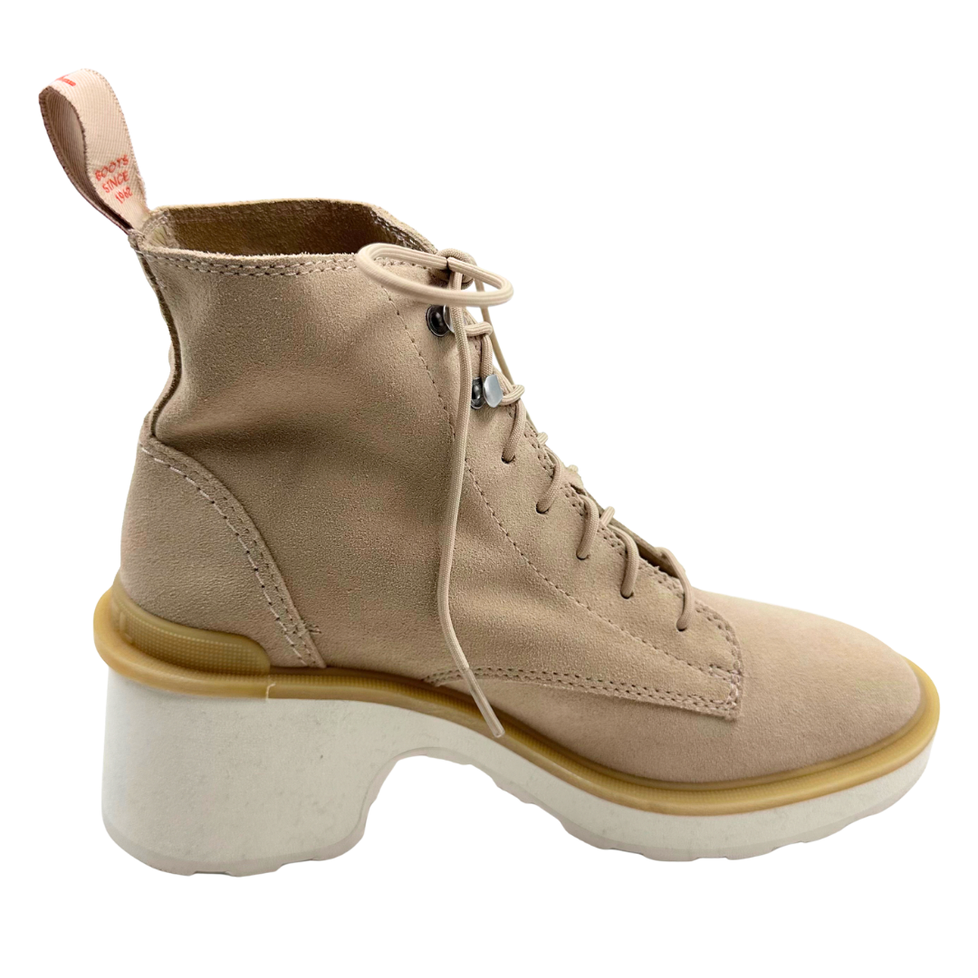 Sorel 7 Beige Suede Booties
