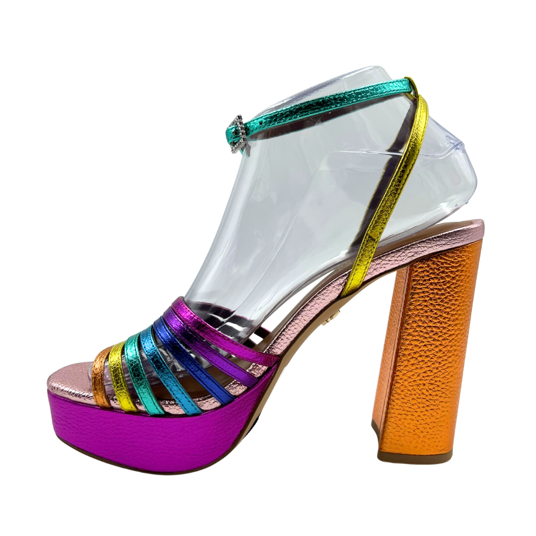 Kurt Geiger 7.5 Multi-Color Leather Heels