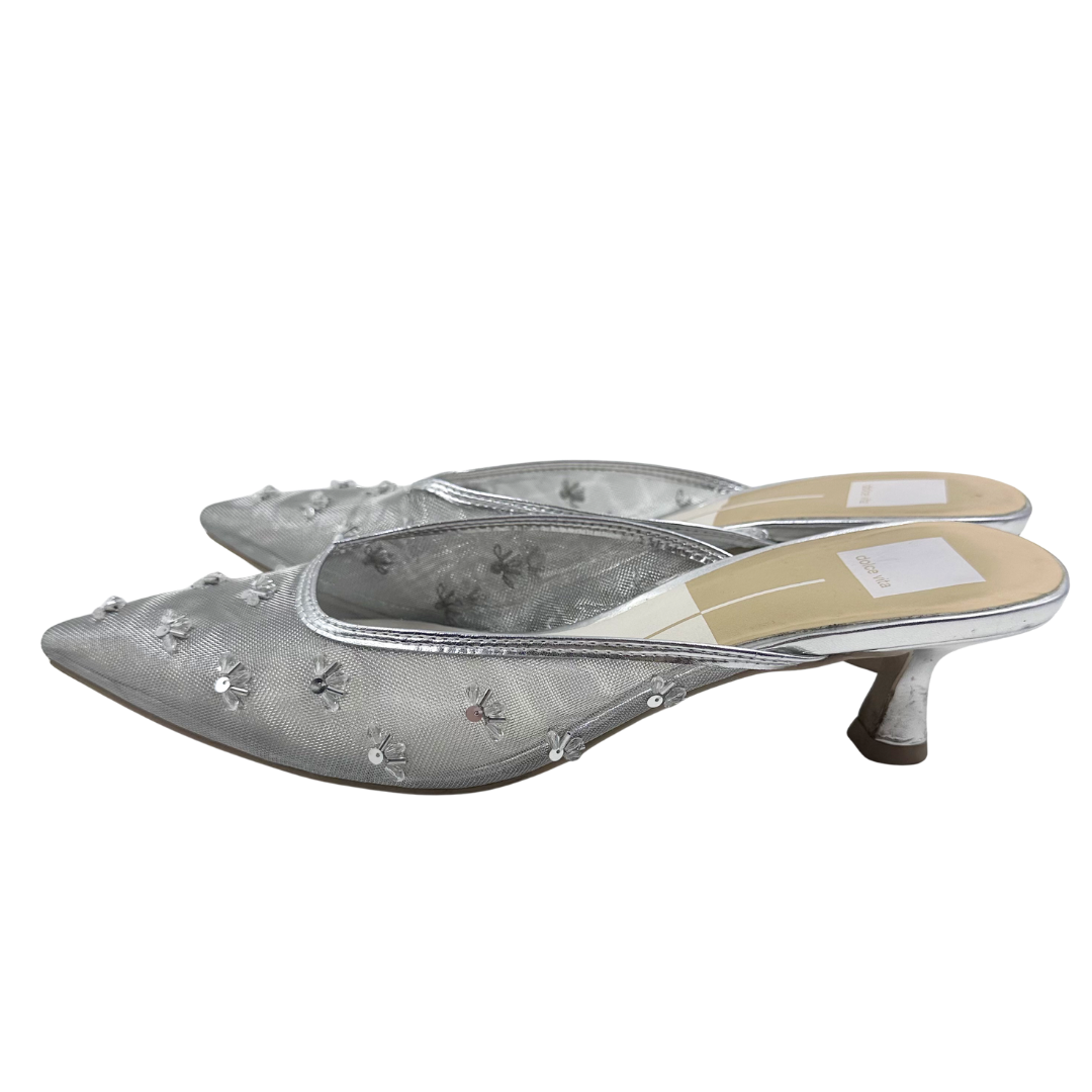 Dolce Vita 9 Silver Mules