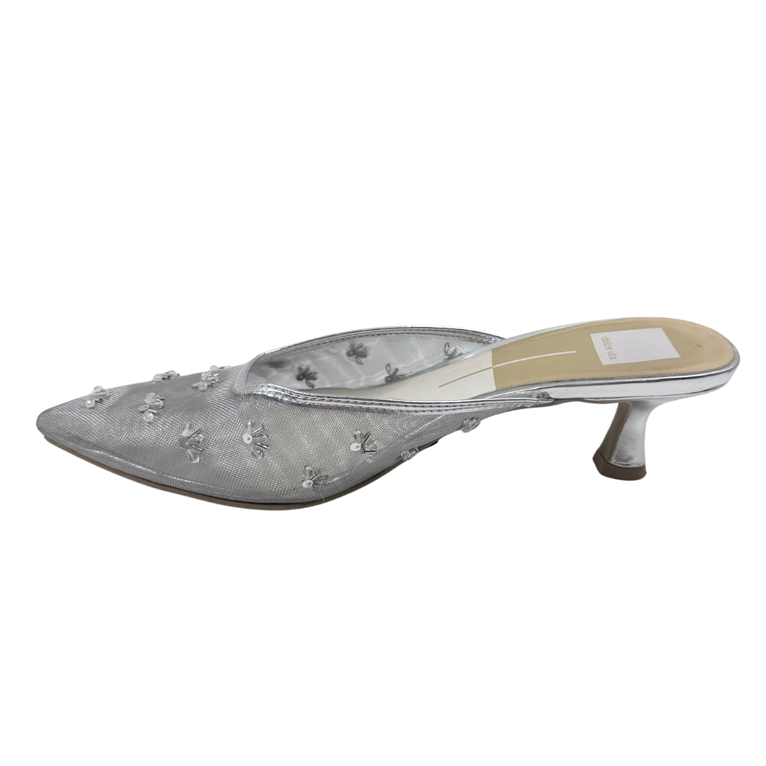 Dolce Vita 9 Silver Mules