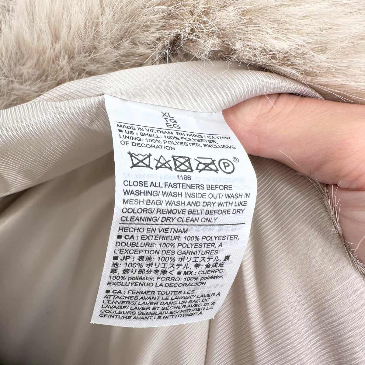 Banana Republic Grey Faux Fur