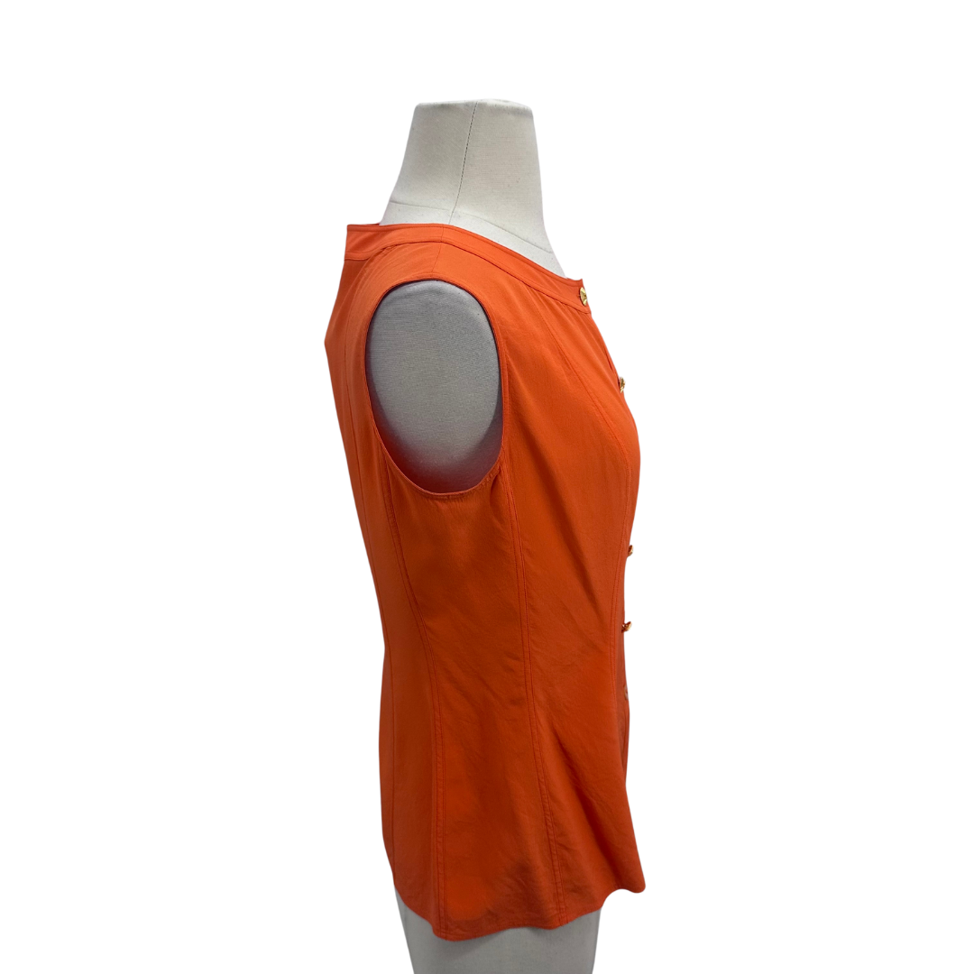Chanel Orange Blouse