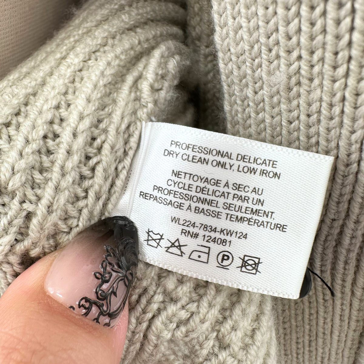 Proenza Schouler taupe/black Cardigan