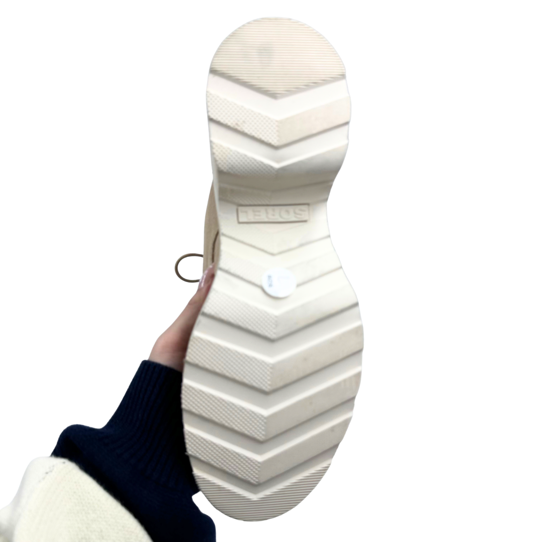 Sorel 7 Beige Suede Booties