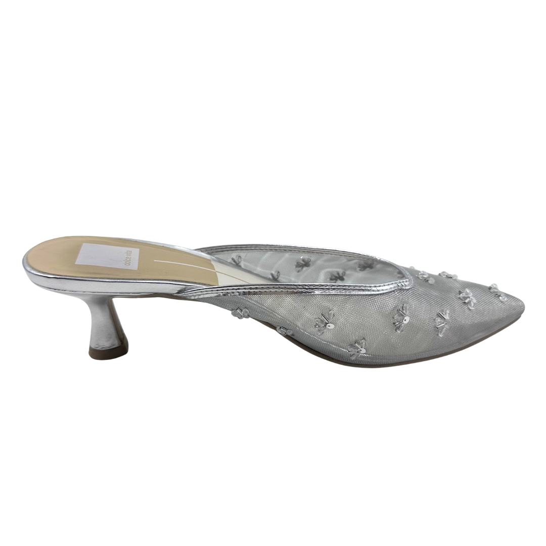 Dolce Vita 9 Silver Mules