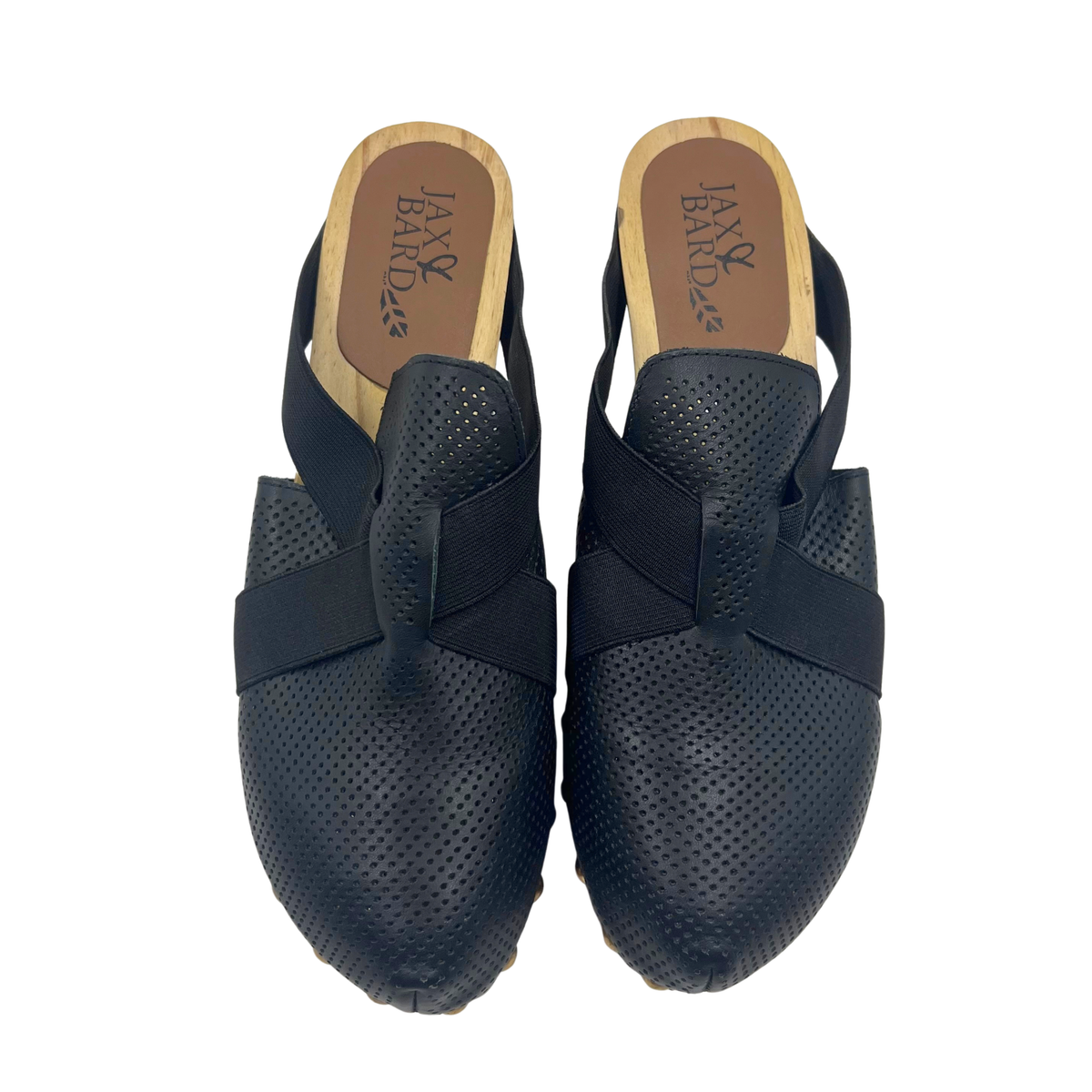 Jax & Bard 40 Black/Brown Mules