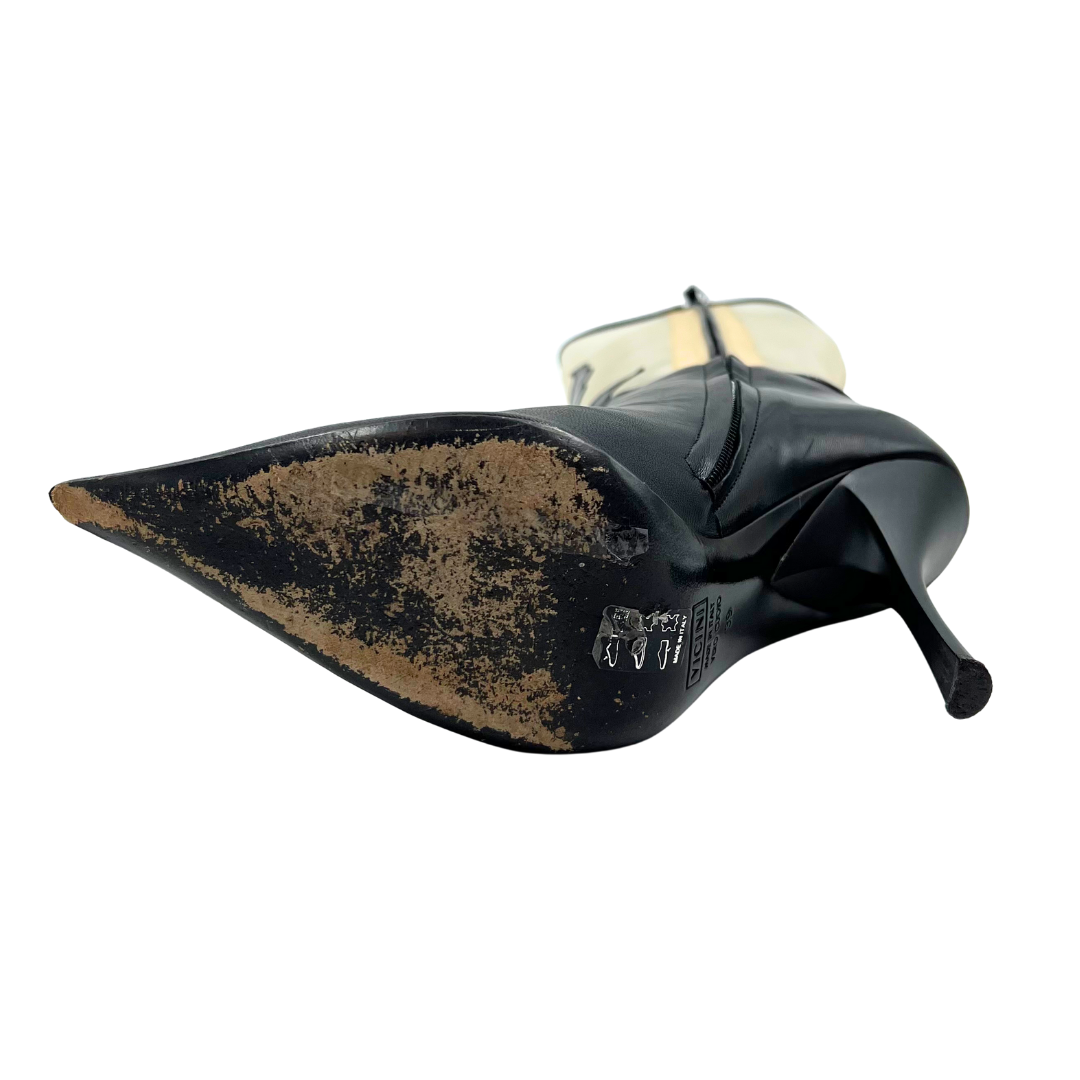 Vicini 9 39 Black Leather Boots