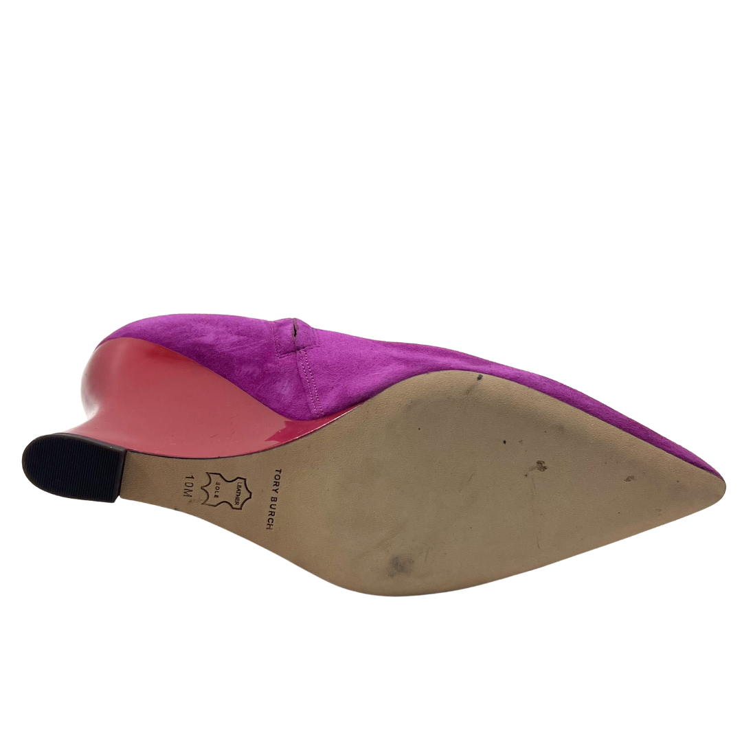 Tory Burch 10 Fuchsia Booties