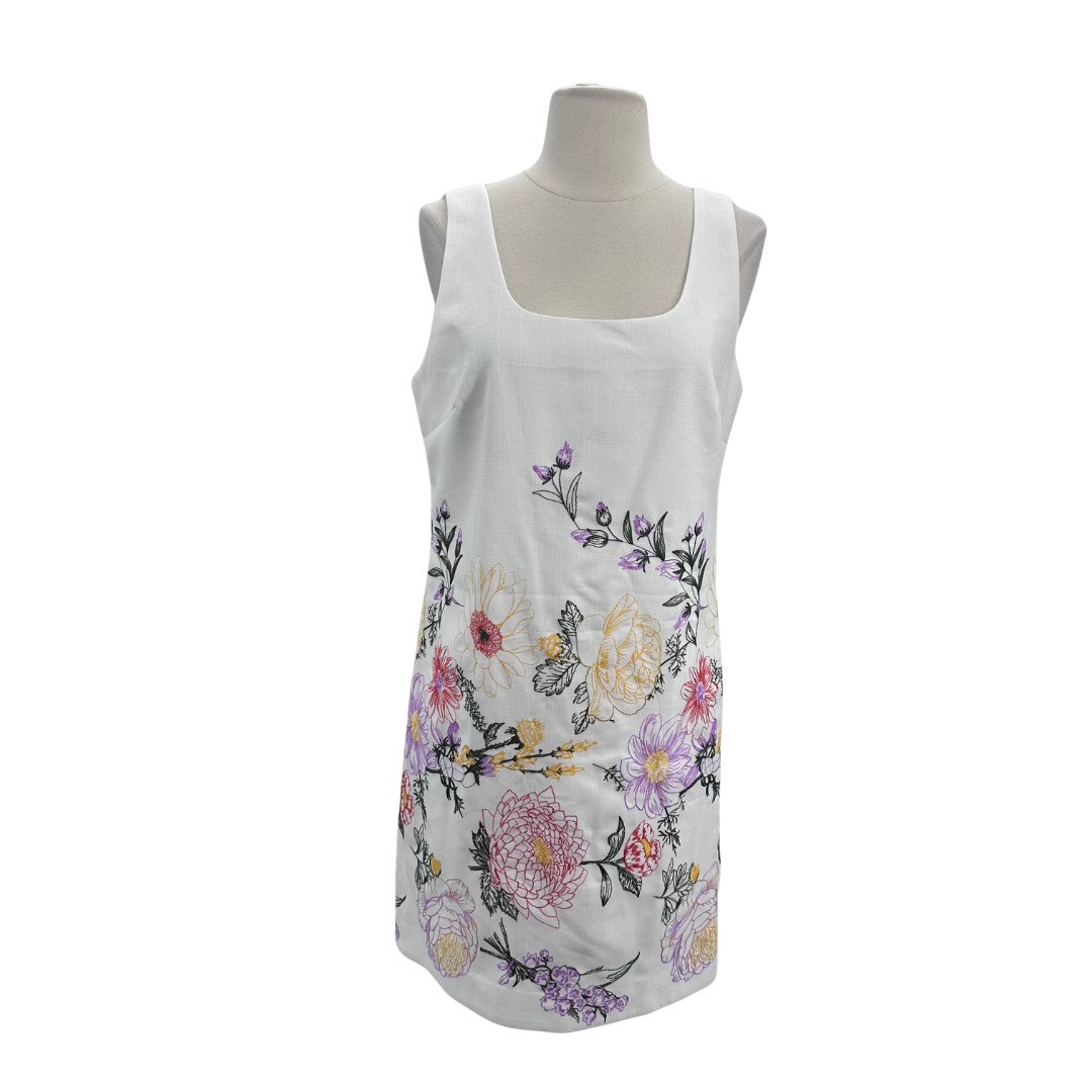 Tahari Size White Dress