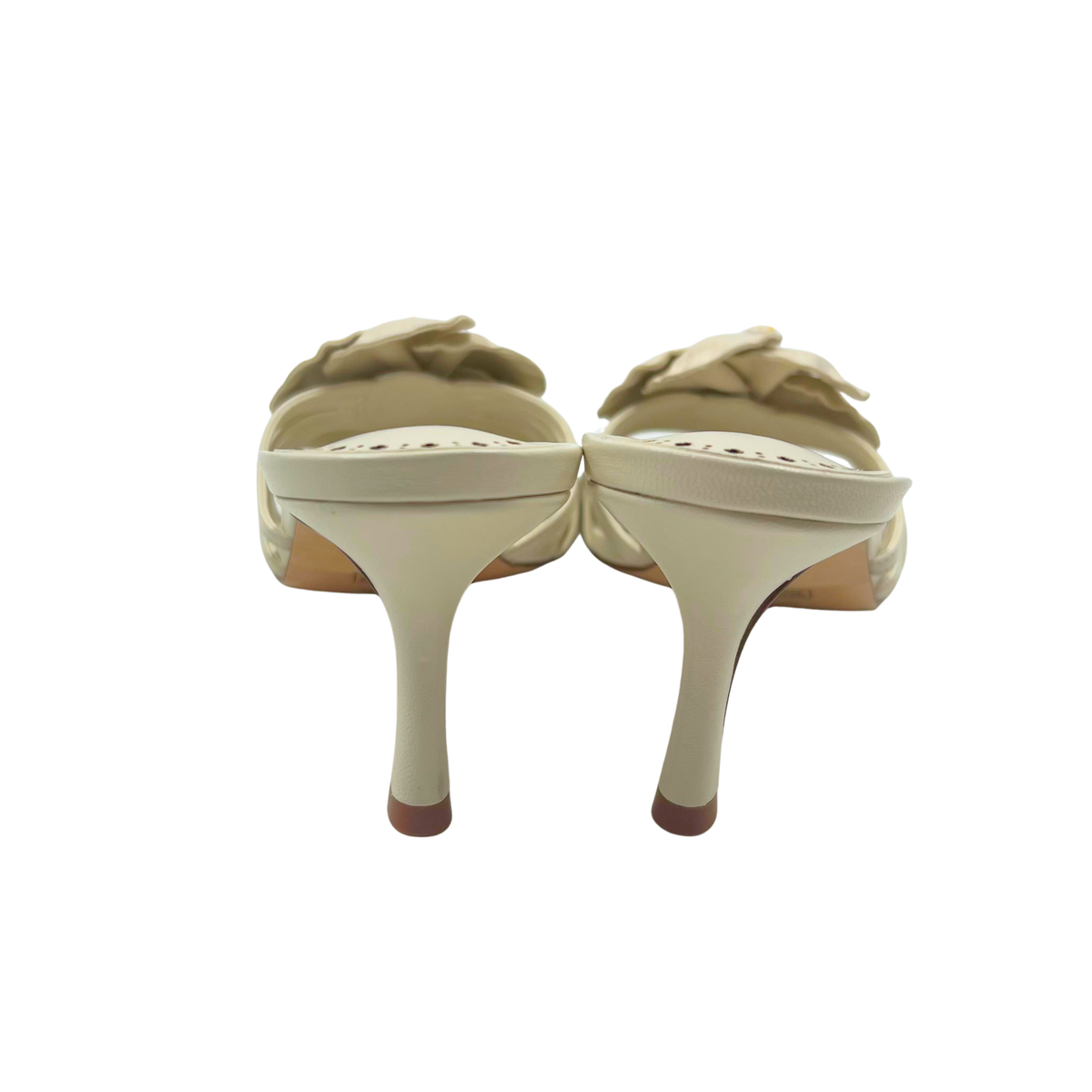 Larroude 9.5 Cream Heels
