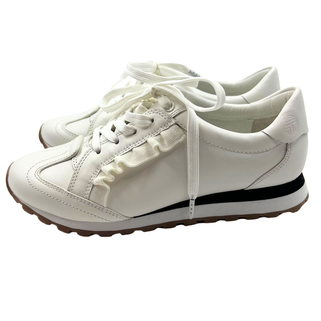 Tory Burch White Leather Sneakers