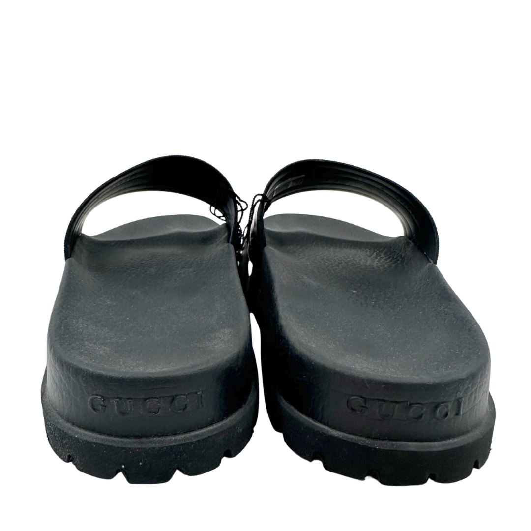 Gucci 9 Black Slides