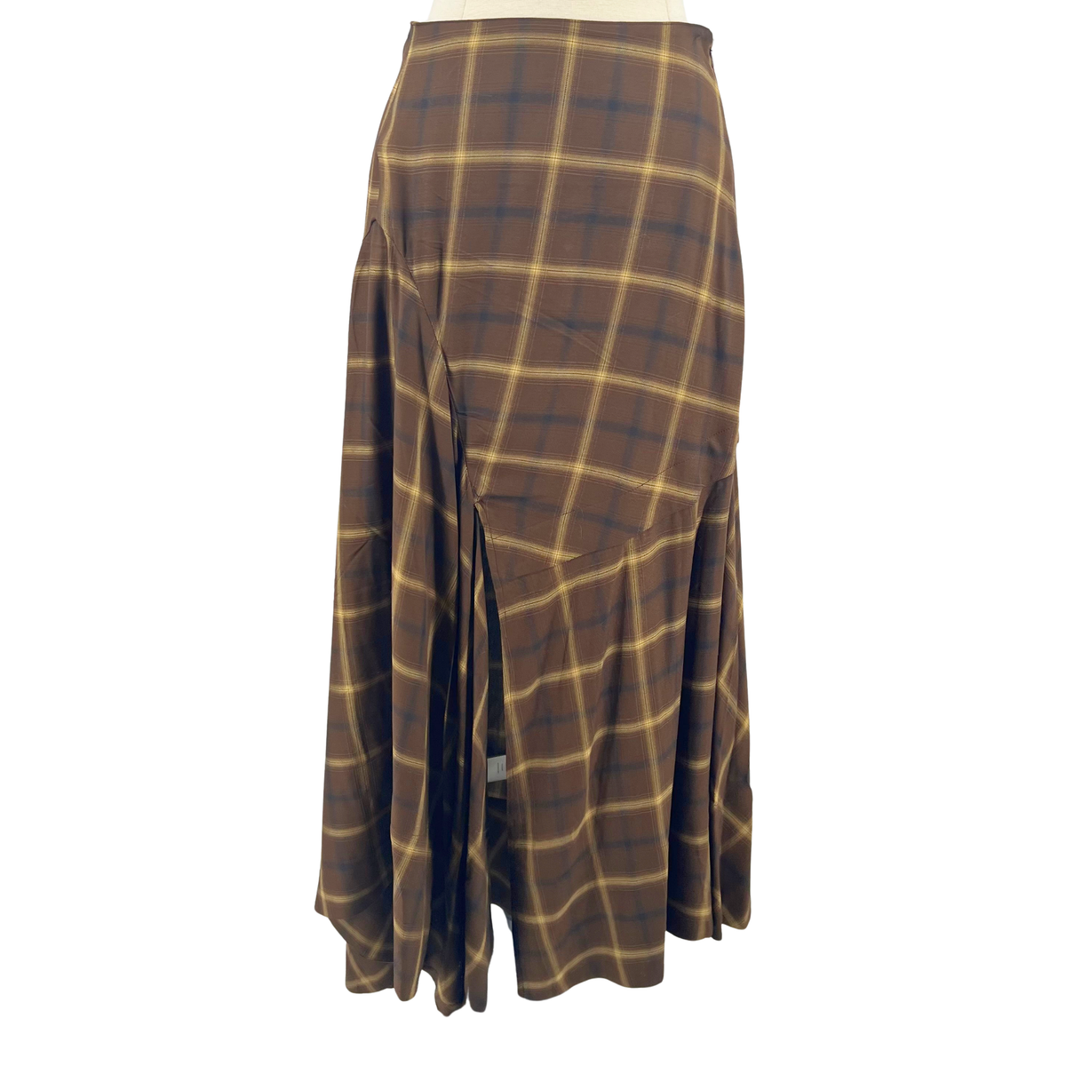 CO Brown Plaid Skirt